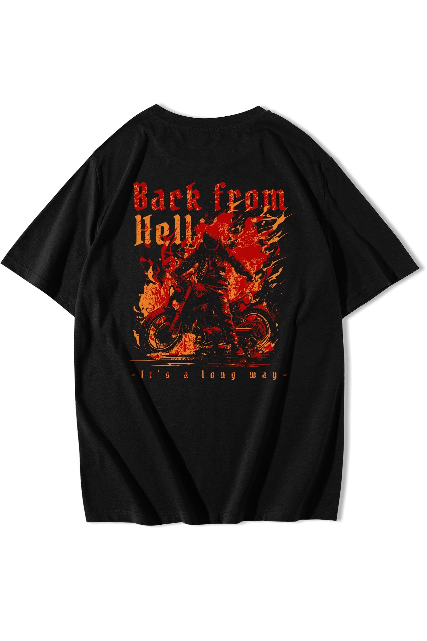 BRZ Collection Unisex Oversize Back From Hell T-shirt