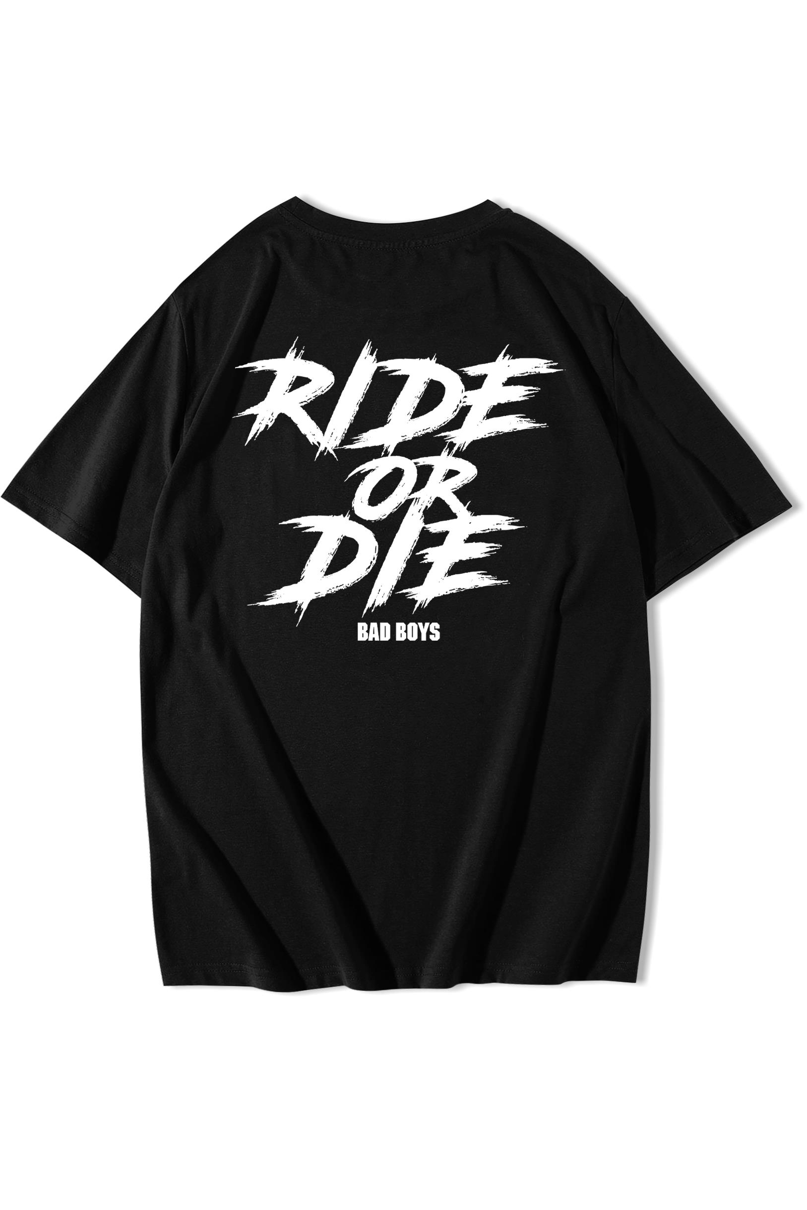 BRZ Collection Unisex Oversize Bad Boys Ride or Die T-shirt
