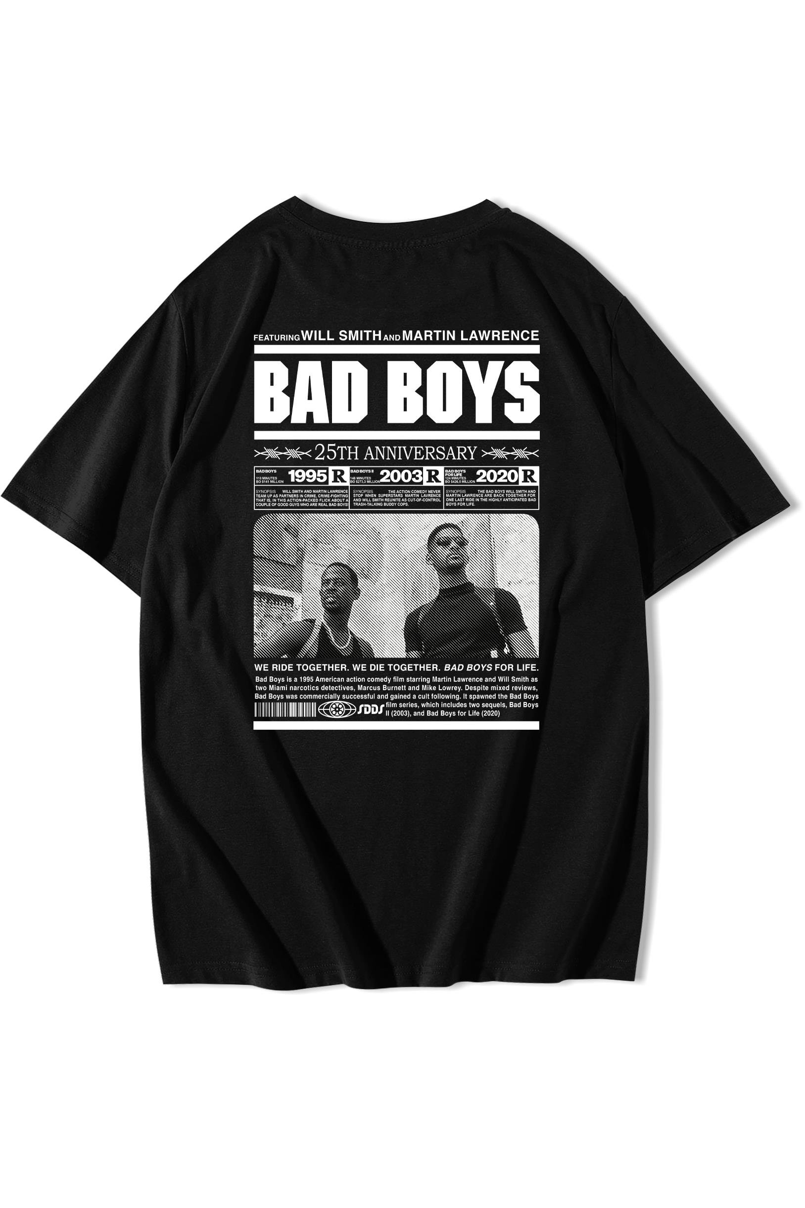BRZ Collection Unisex Oversize Bad Boys 25th Anniversary T-shirt