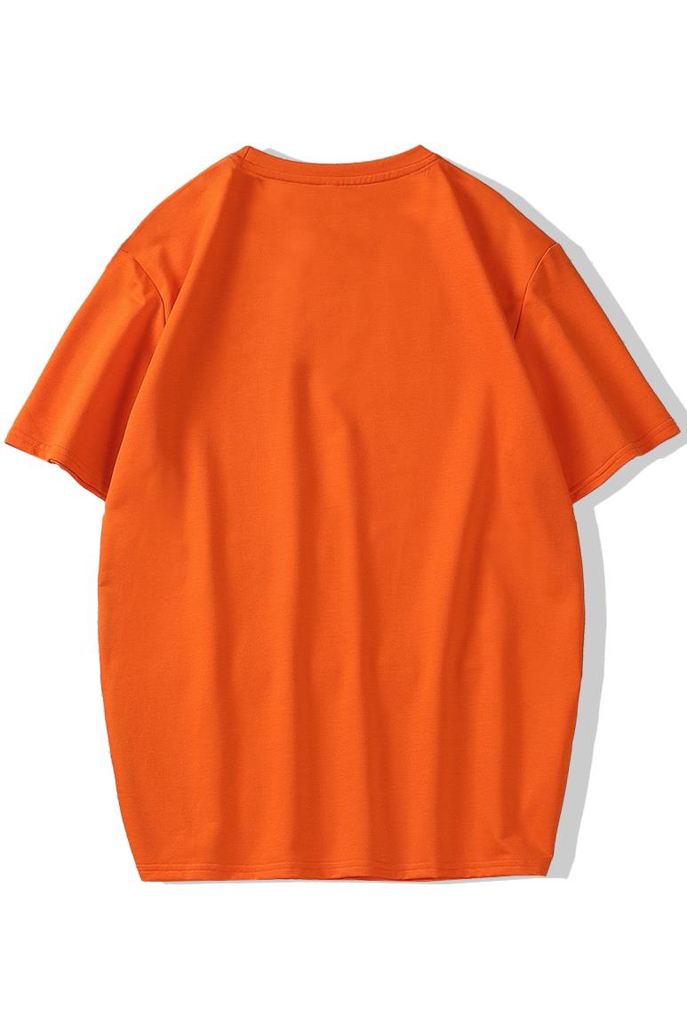 BRZ Collection Unisex Oversize Basic T-shirt Turuncu