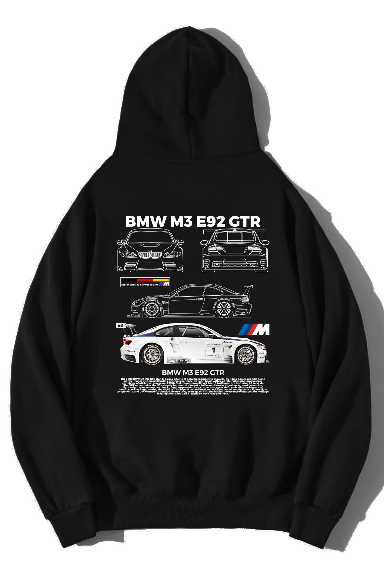 BRZ Collection Unisex Oversize BMW M3 E92 GTR Hoodie