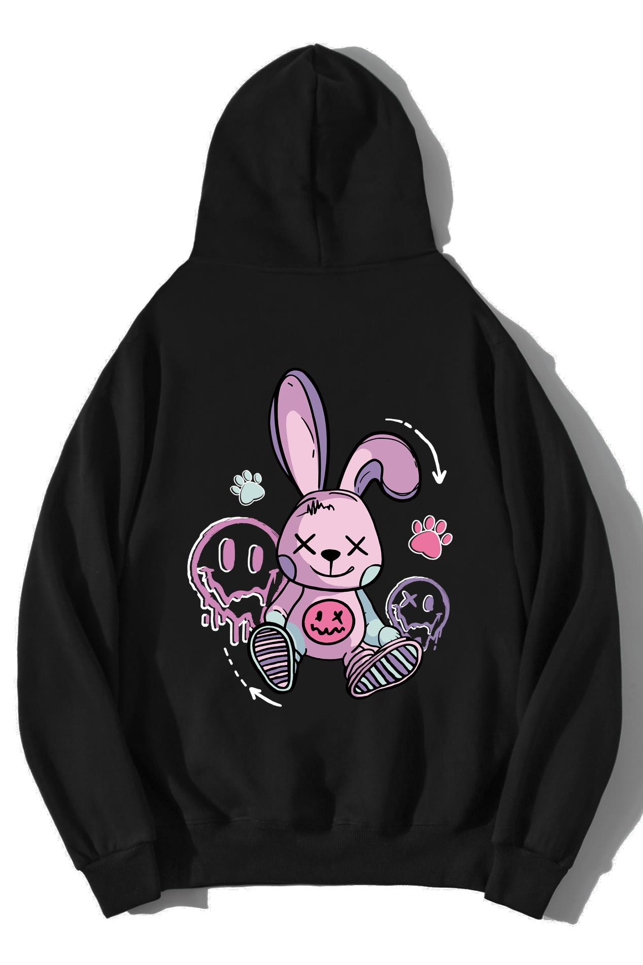 BRZ Collection Unisex Oversize Cartoon Rabbit Hoodie