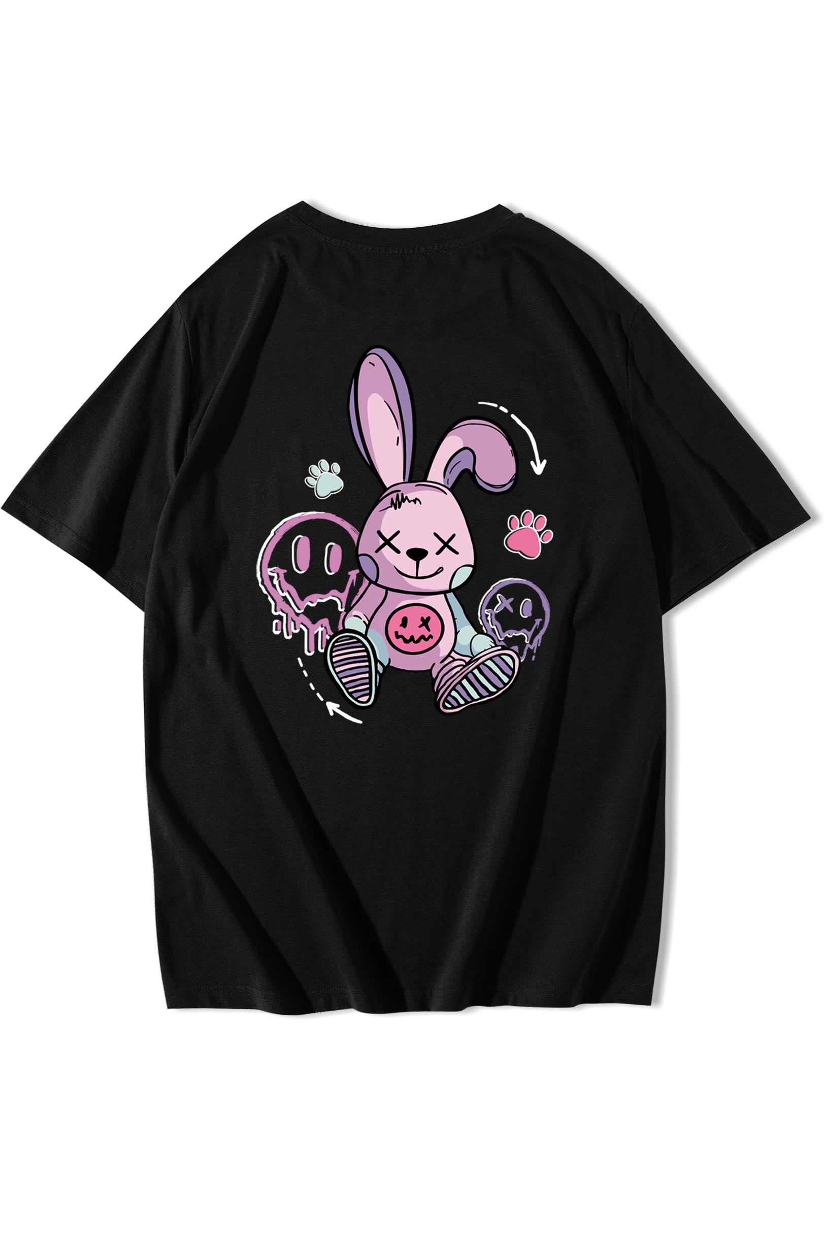 BRZ Collection Unisex Oversize Cartoon Rabbit T-shirt