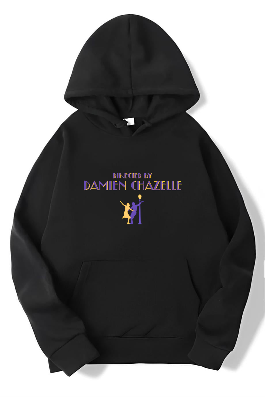 BRZ Collection Unisex Oversize Damien Chazelle Hoodie Siyah