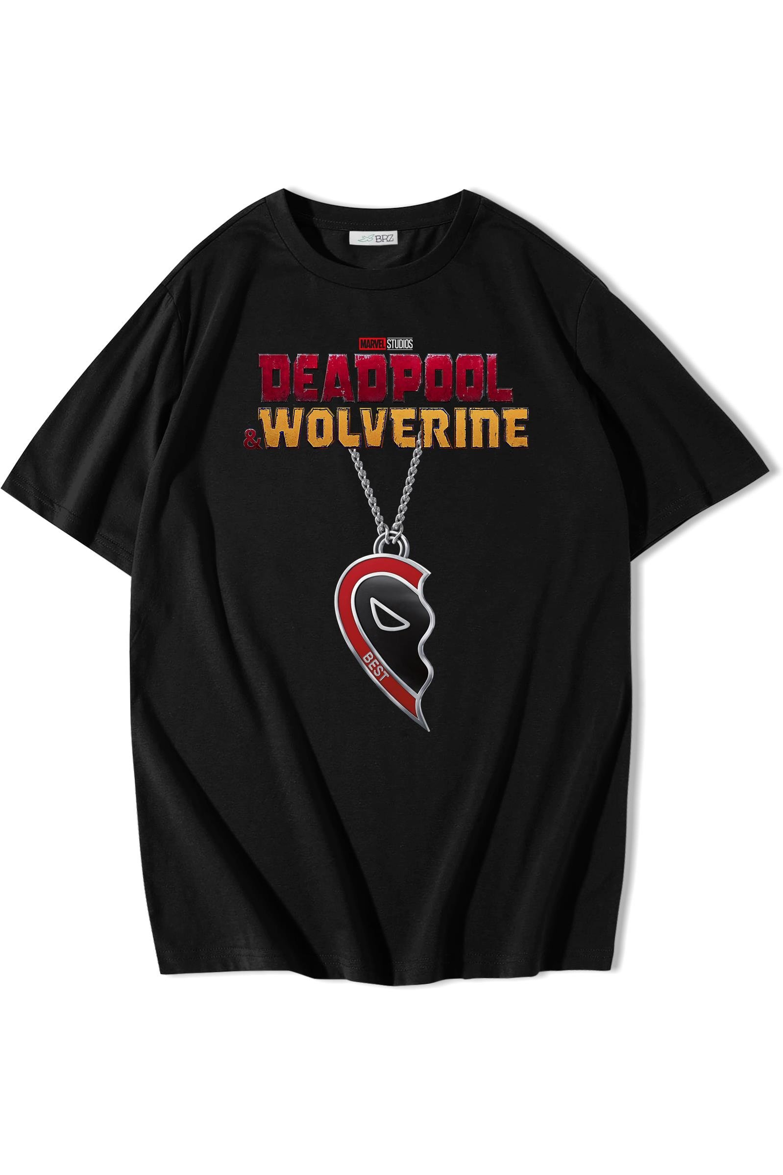 BRZ Collection Unisex Oversize Deadpool & Wolverine Best Friend T-shirt