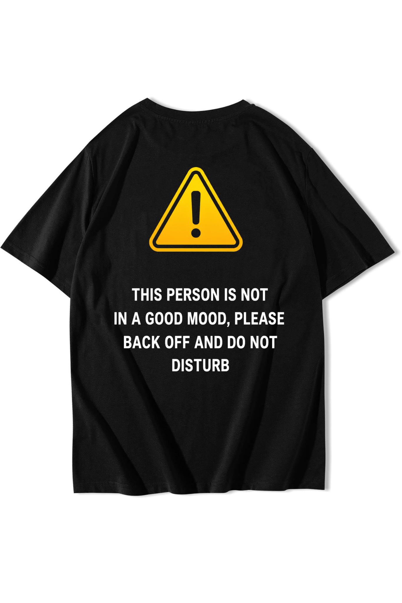 BRZ Collection Unisex Oversize Do Not Disturb T-shirt Siyah