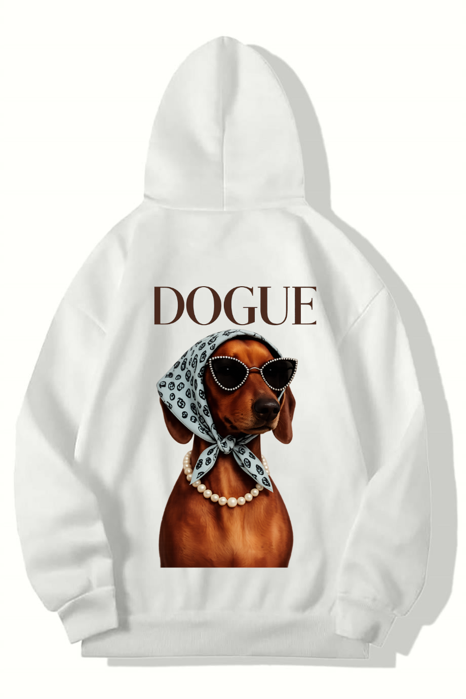 BRZ Collection Unisex Oversize Dogue HOODIE (BEYAZ)