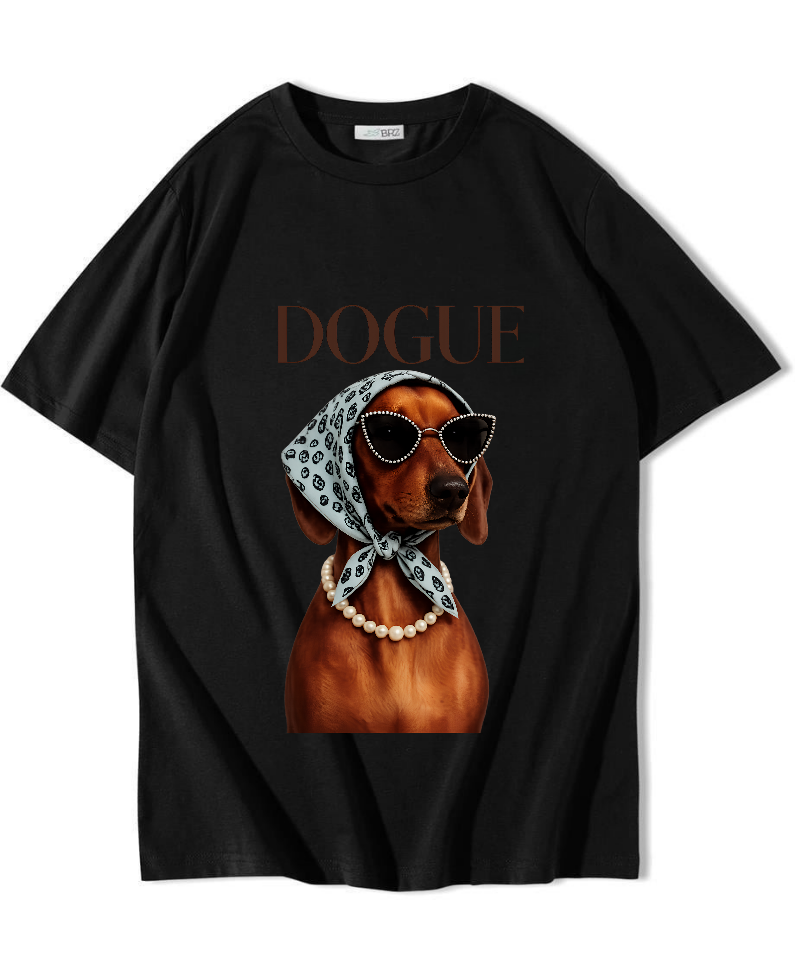 BRZ Collection Unisex Oversize Dogue T-Shirt Siyah