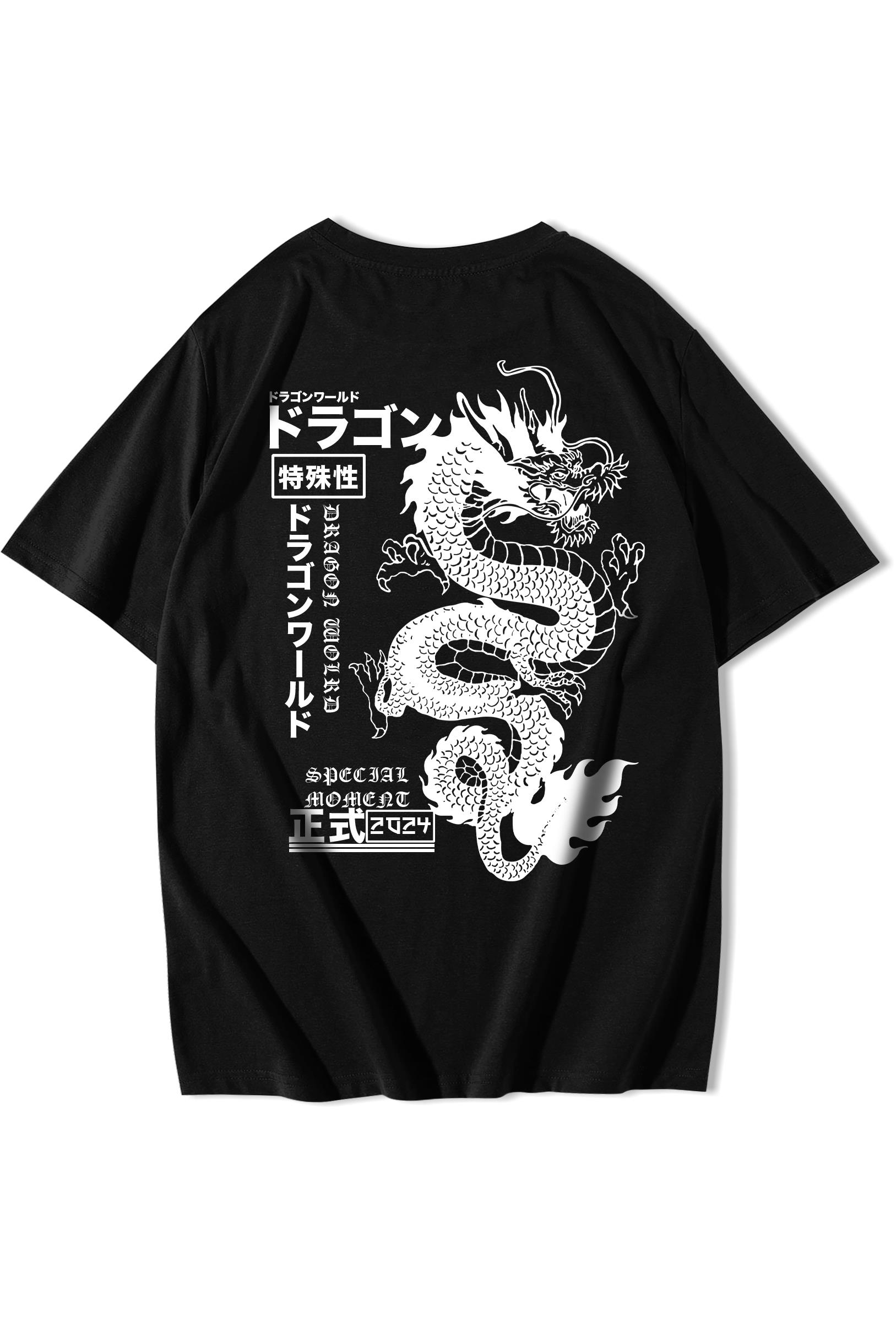 BRZ Collection Unisex Oversize Dragon World T-shirt