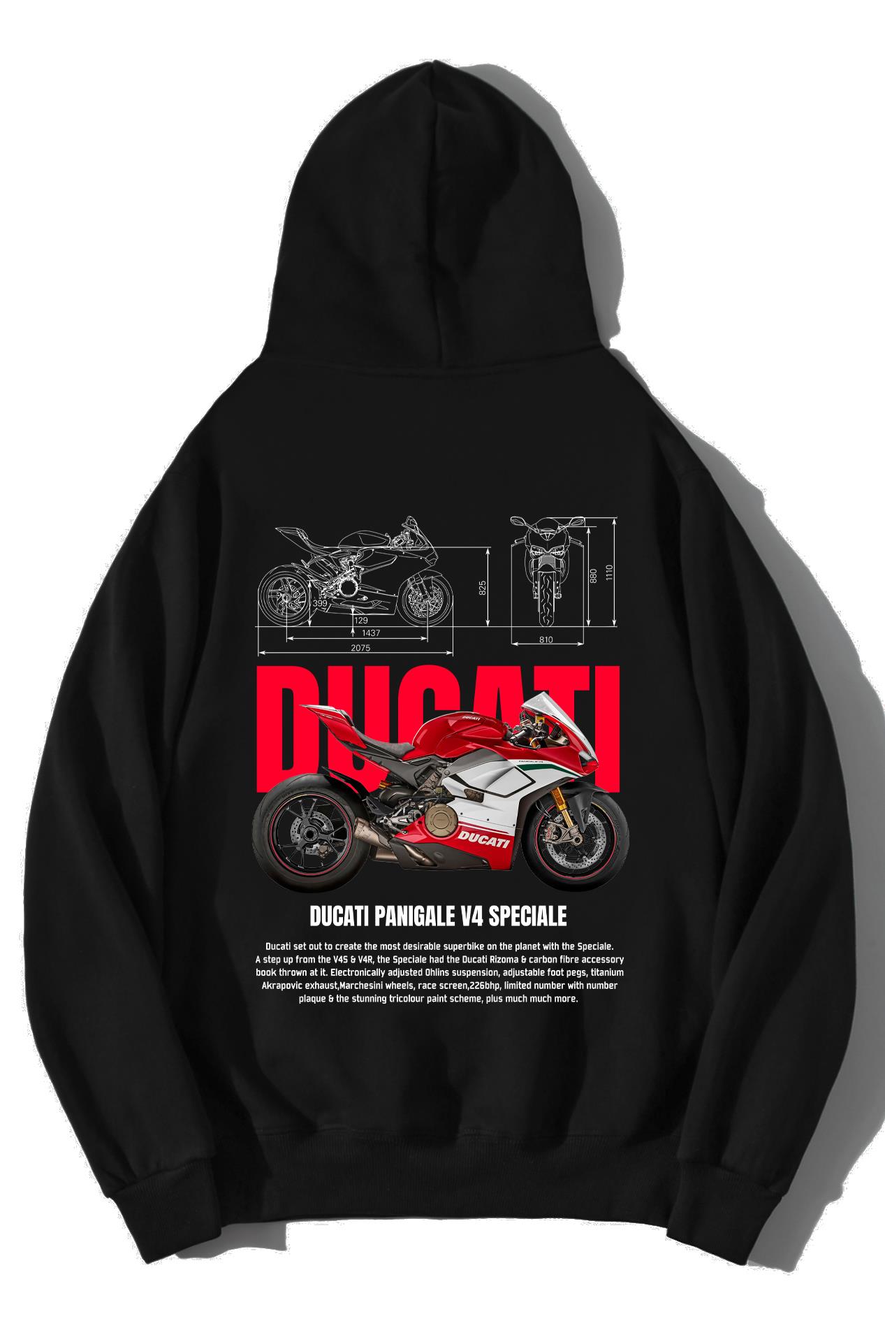 BRZ Collection Unisex Oversize Ducati Panigale V4 Speciale Hoodie