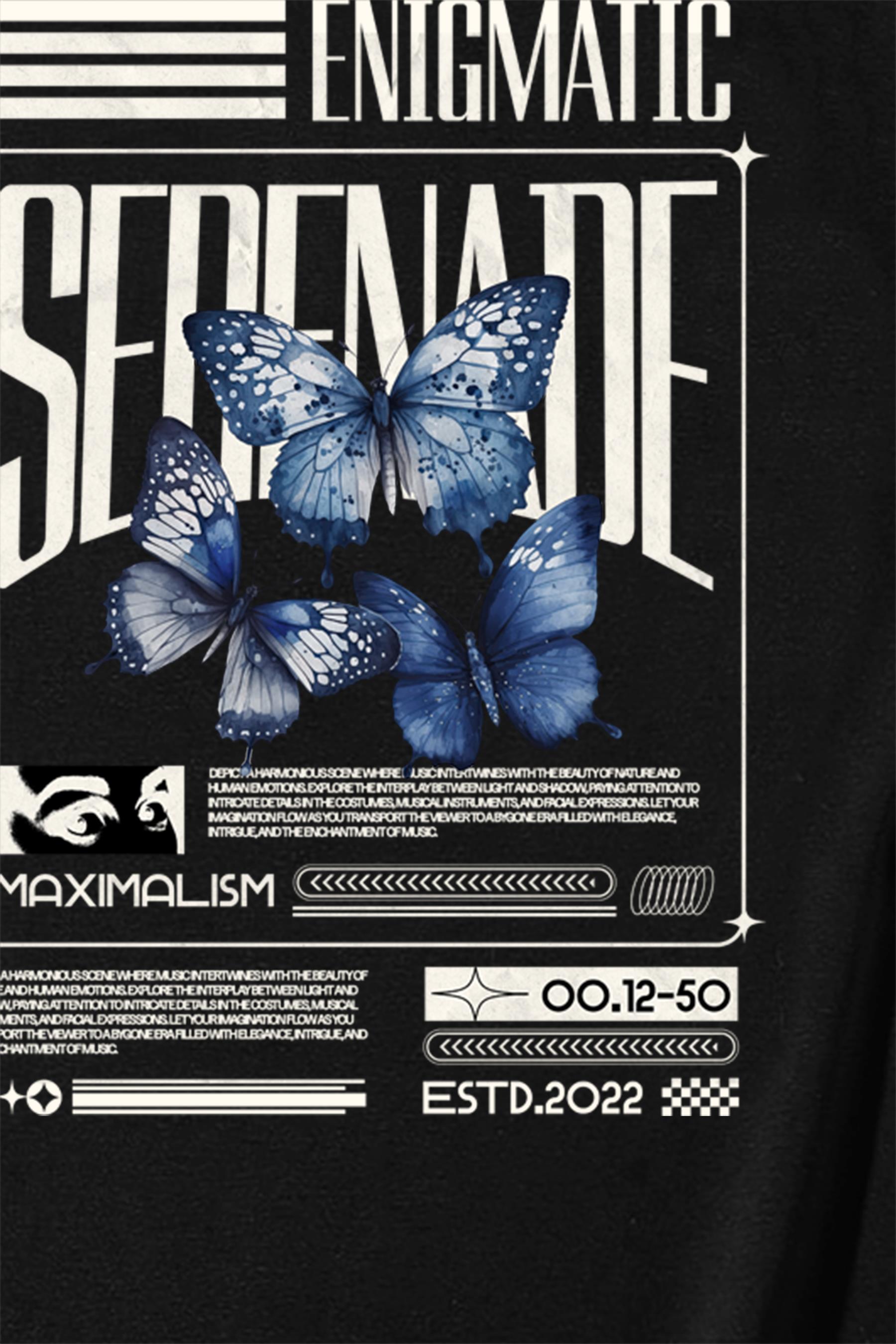 BRZ Collection Unisex Oversize Enigmatic Serenade T-shirt