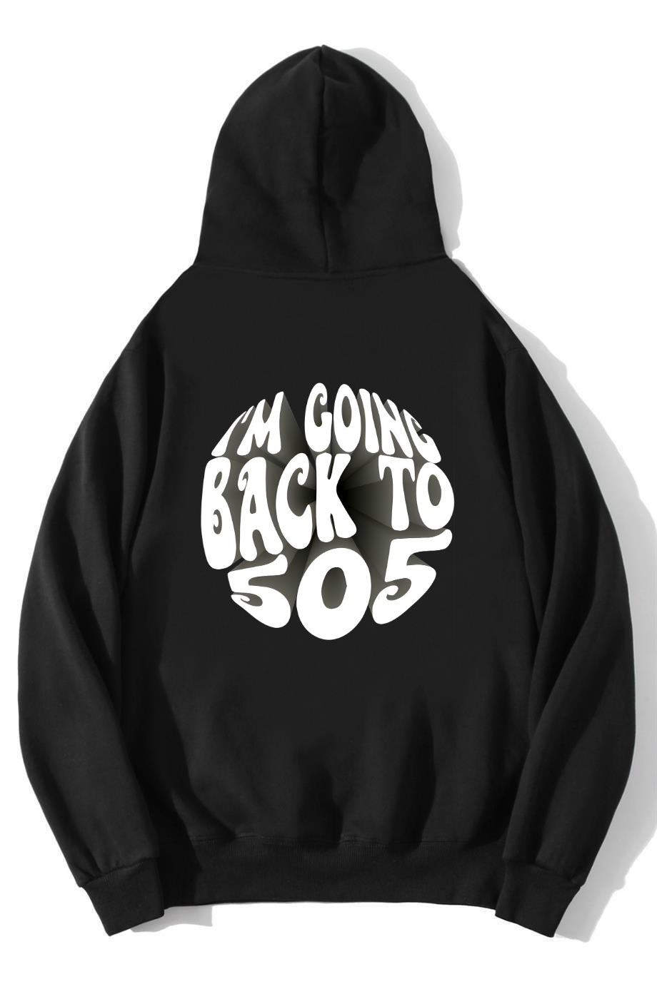 BRZ Collection Unisex Oversize I'm Going Back To 505 - Arctic Monkeys Hoodie Siyah