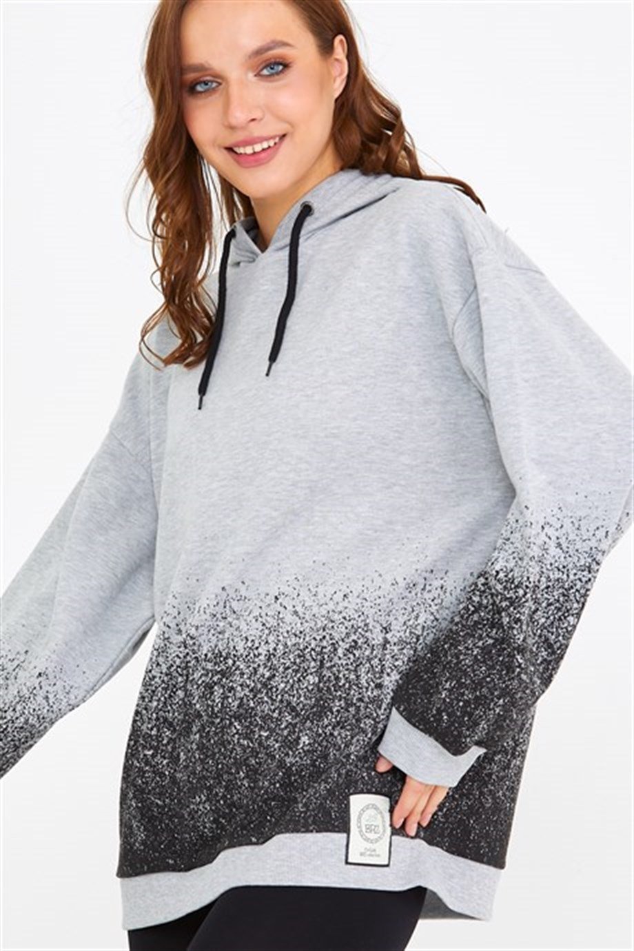 BRZ Collection Unisex Oversize Kapüşonlu Sweatshirt