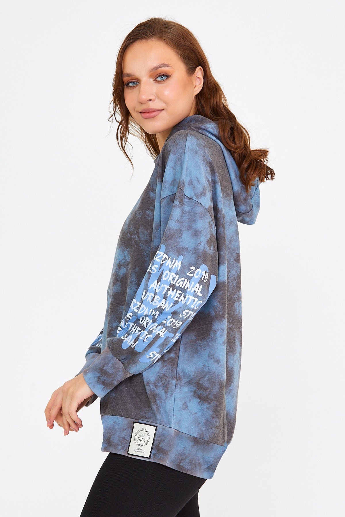 BRZ Collection Unisex Oversize Kapüşonlu Sweatshirt