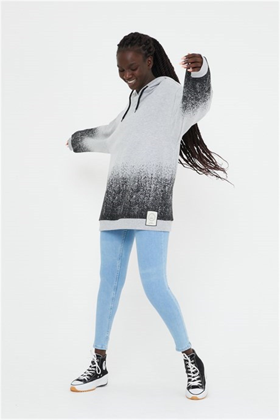 BRZ Collection Unisex Oversize Kapüşonlu Sweatshirt