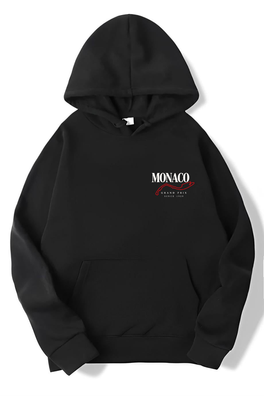 BRZ Collection Unisex Oversize Monaco Formula 1 GP Grand Prix Hoodie Siyah