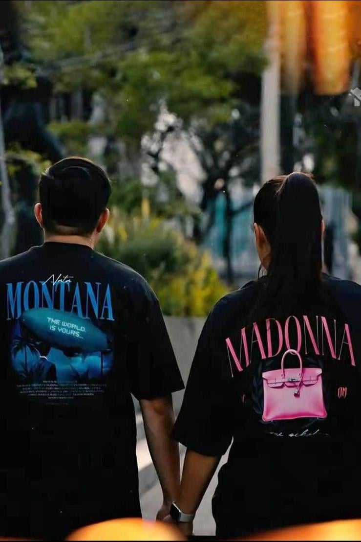 BRZ Collection Unisex Oversize Nata Montana and Madonna Best Friend T-shirt