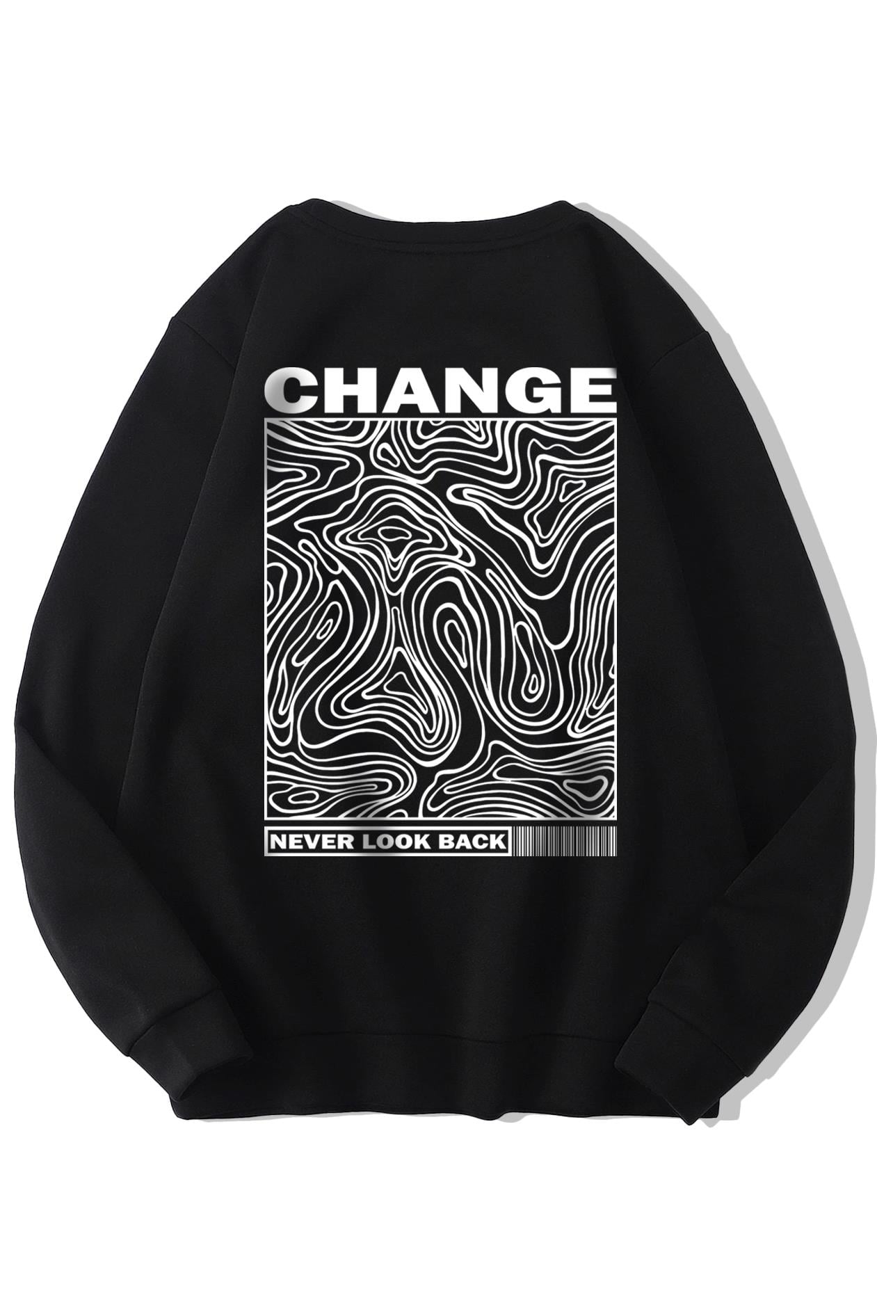 BRZ Collection Unisex Oversize Never Look Back Sweatshirt