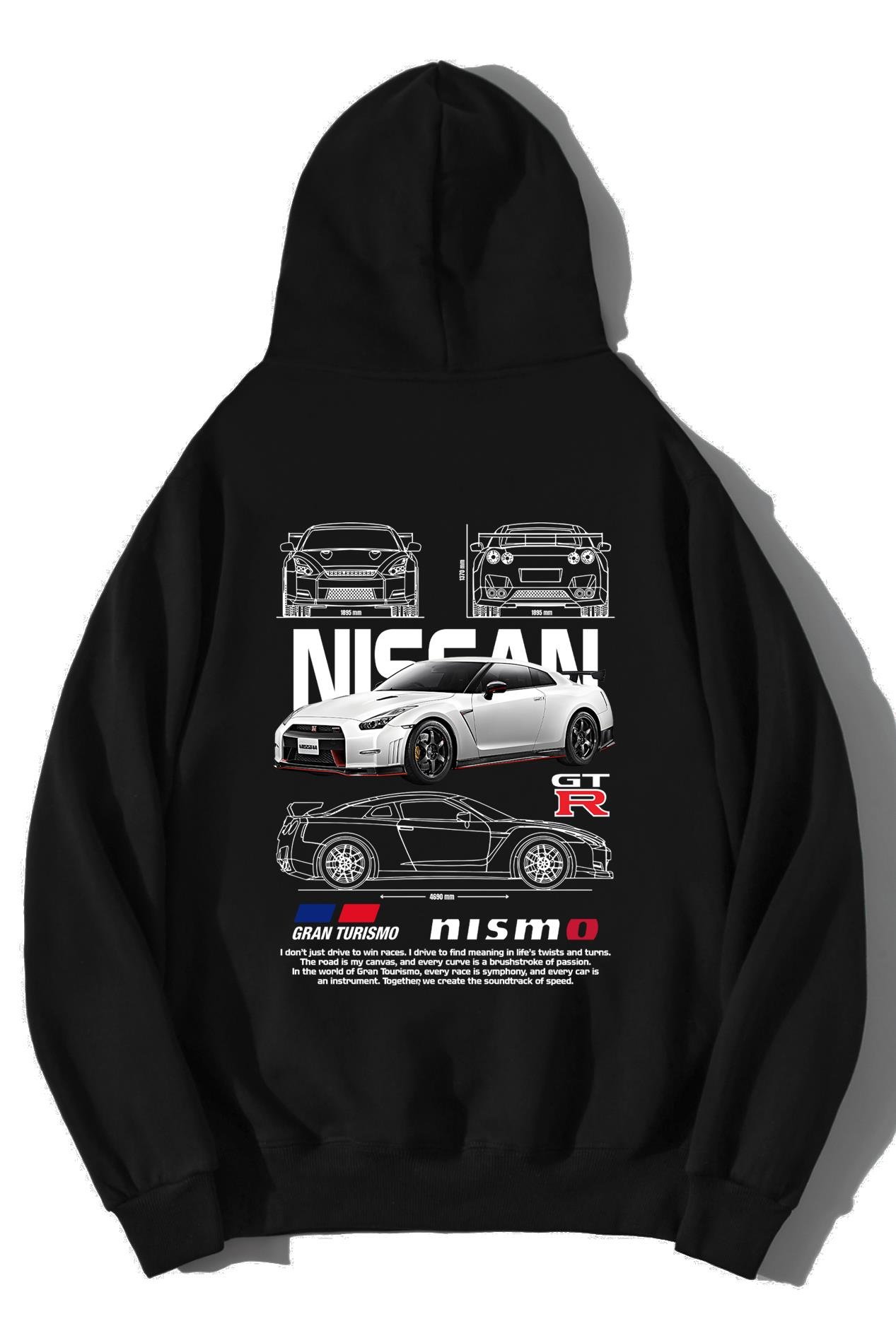 BRZ Collection Unisex Oversize Nissan GTR Nismo Hoodie