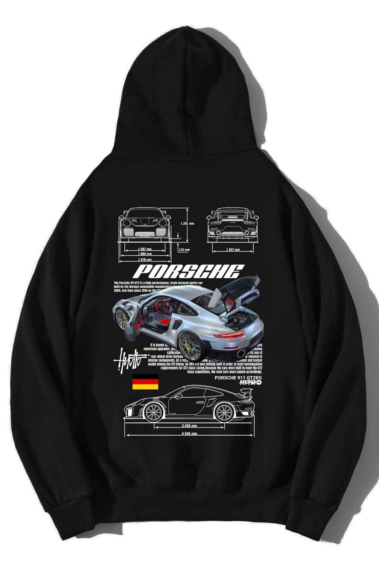 BRZ Collection Unisex Oversize Nitro Porsche 911 GT2RS Nitro Hoodie