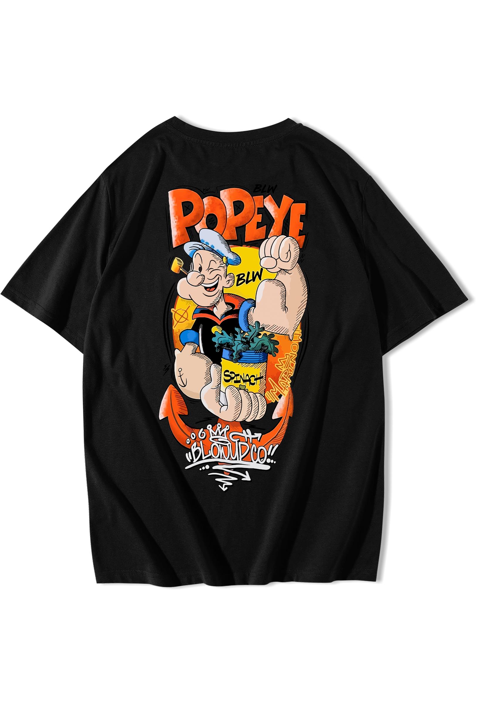 BRZ Collection Unisex Oversize Popeye (Temel Reis) T-shirt