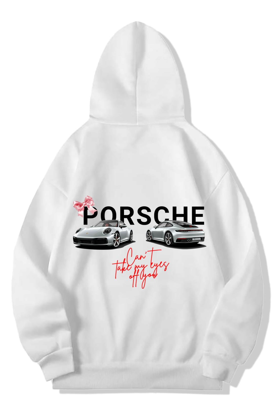 BRZ Collection Unisex Oversize Porsche Can't Take My Eyes Off You Hoodie