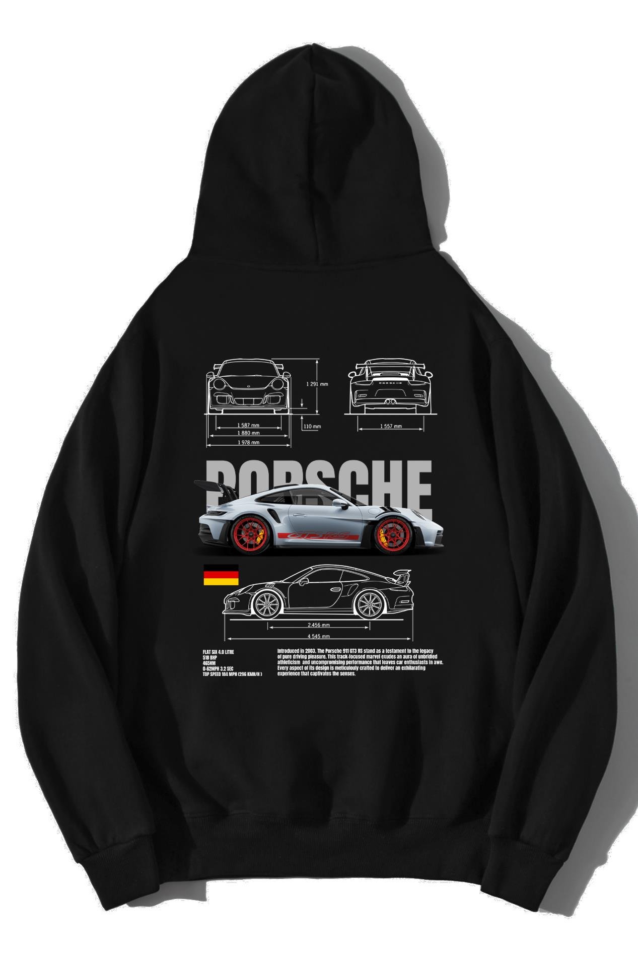 BRZ Collection Unisex Oversize 911 GT3 RS Hoodie