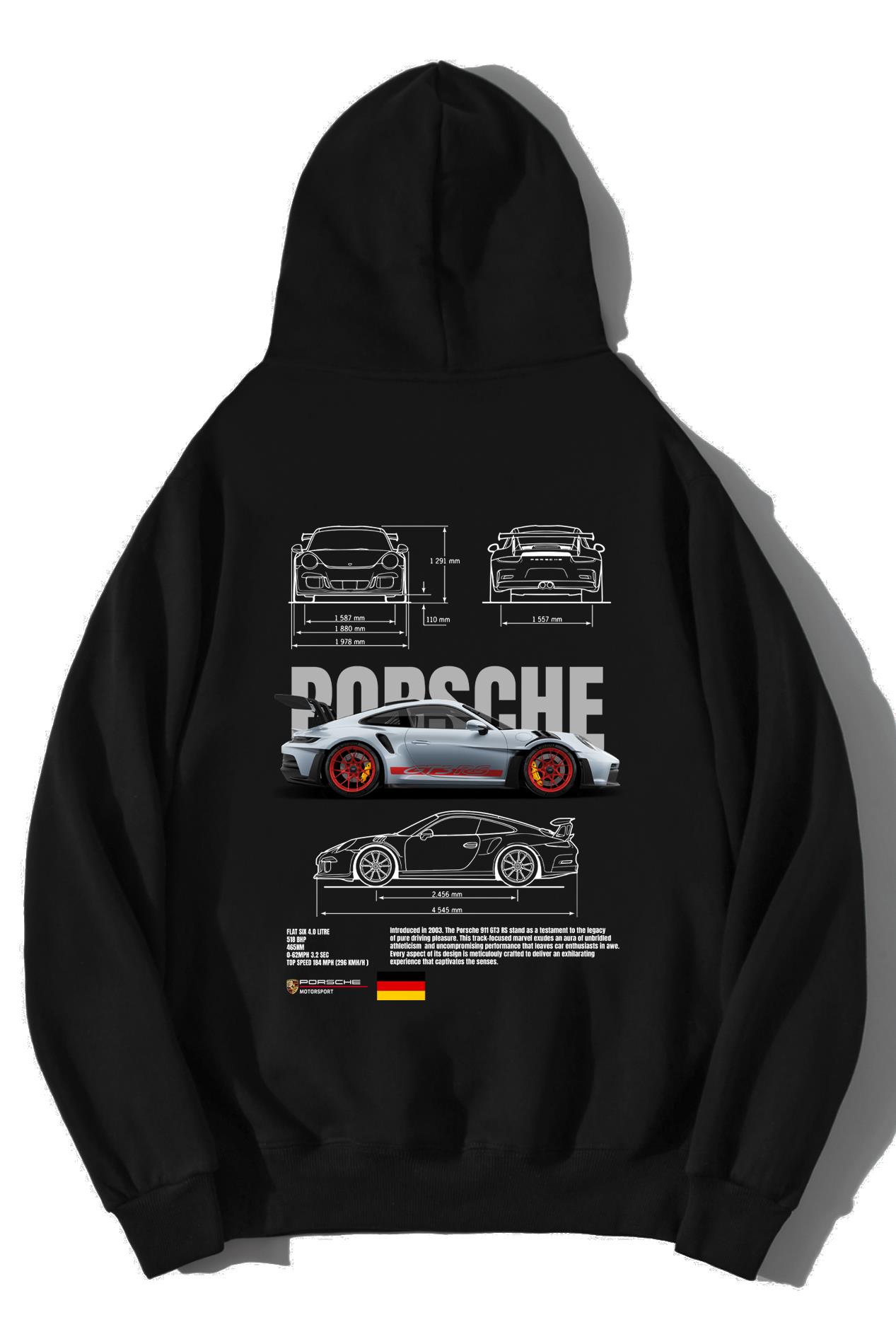BRZ Collection Unisex Oversize Porsche 911 GT3 RS Hoodie