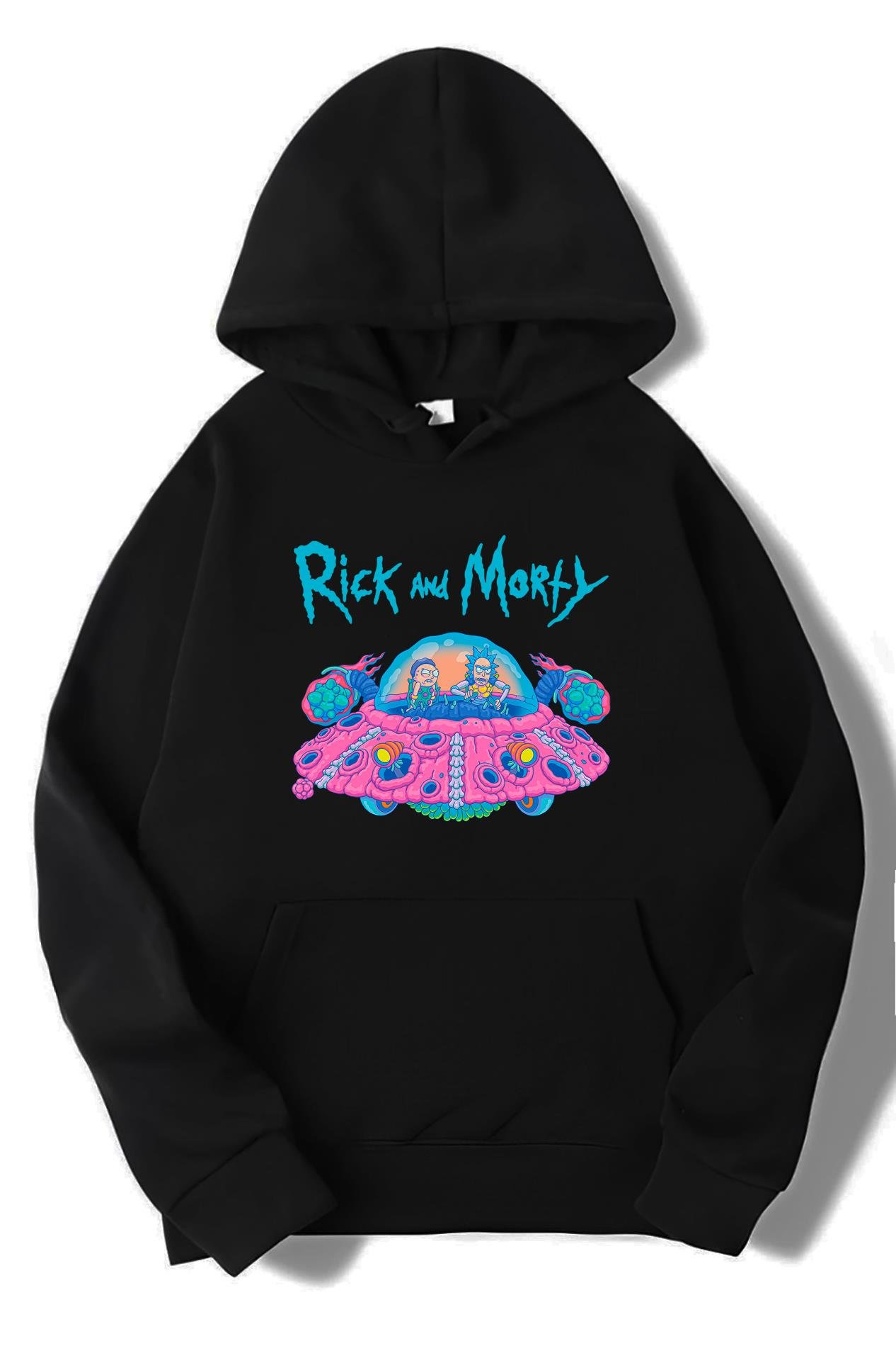 BRZ Collection Unisex Oversize Rick and Morty Space Ship Hoodie