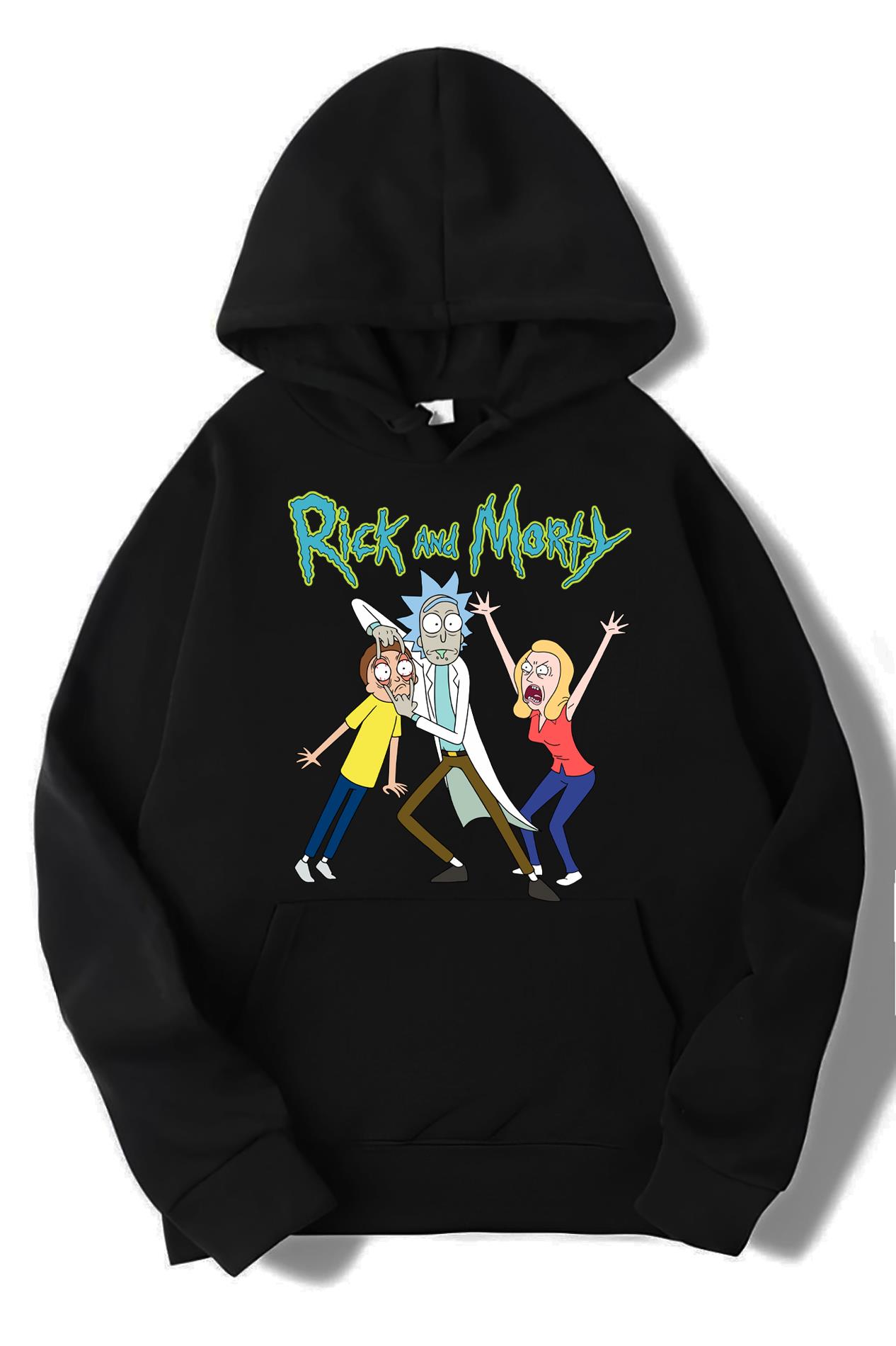 BRZ Collection Unisex Oversize Rick and Morty Hoodie
