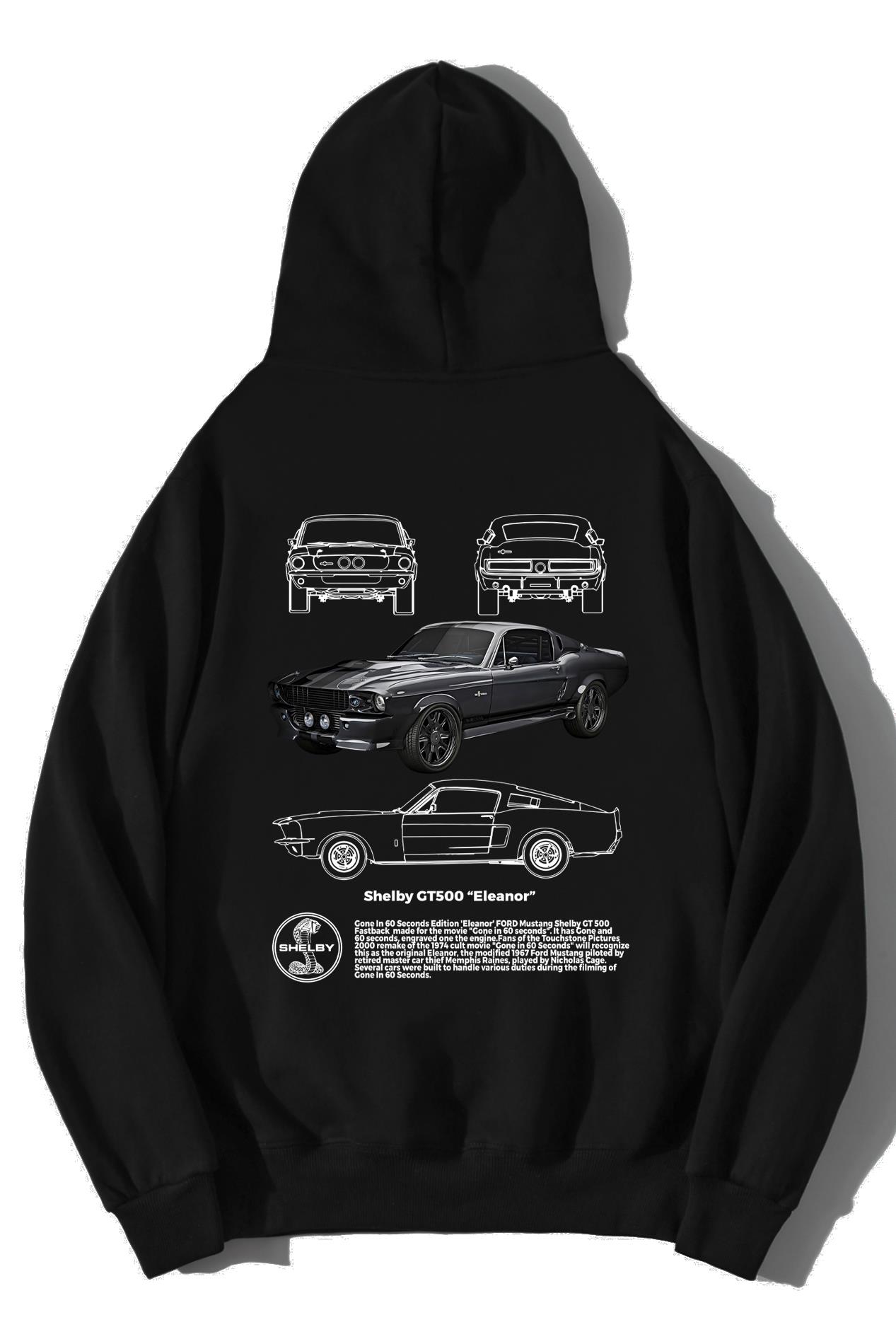 BRZ Collection Unisex Oversize Shelby GT500 ''Eleanor'' Hoodie
