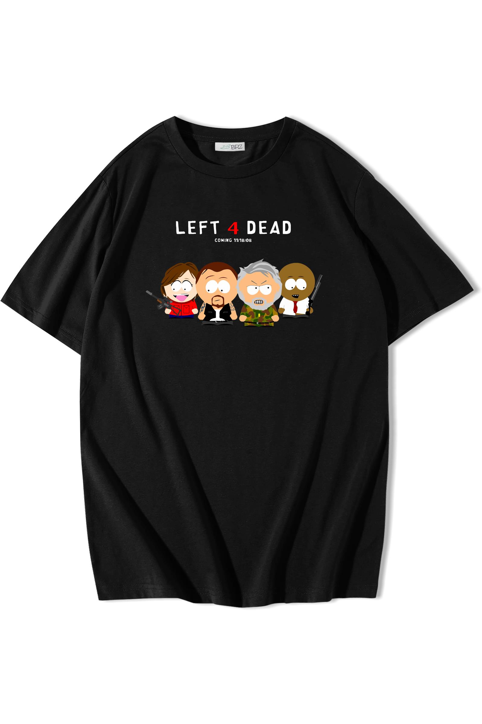 BRZ Collection Unisex Oversize South Park Left 4 Dead T-shirt