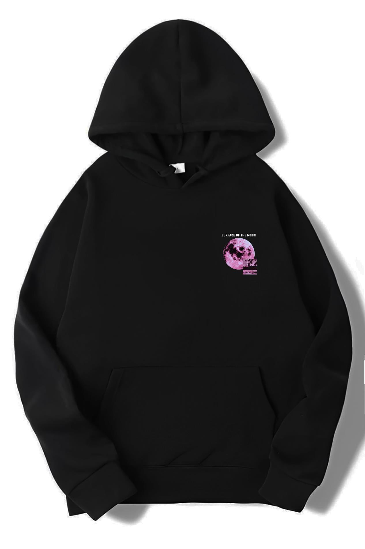 BRZ Collection Unisex Oversize Surface On The Moon Sweatshirt Hoodie