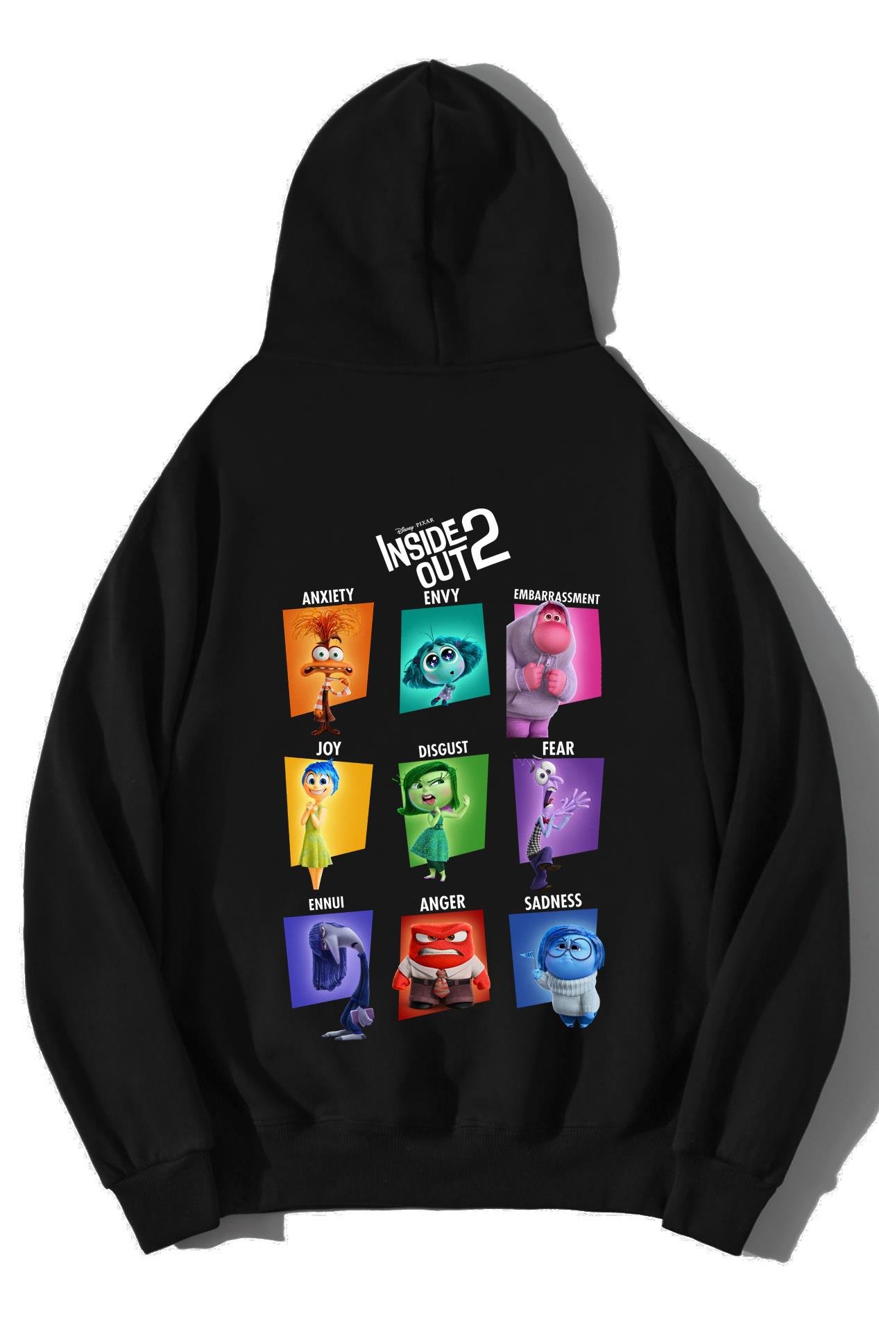 BRZ Collection Unisex Oversize Ters Yüz Duygular Hoodie