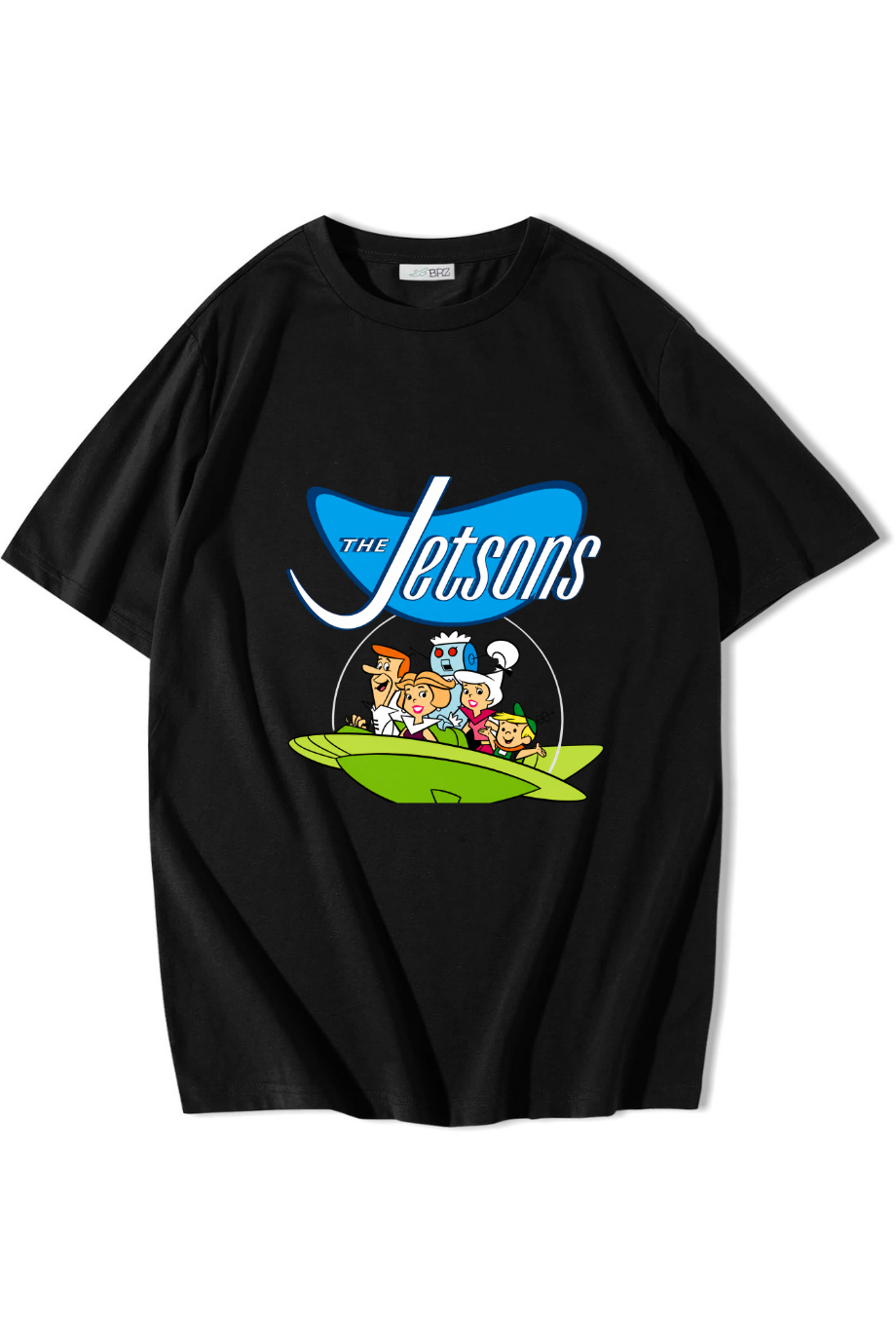 BRZ Collection Unisex Oversize The Jetsons (Jetgiller) T-shirt Siyah