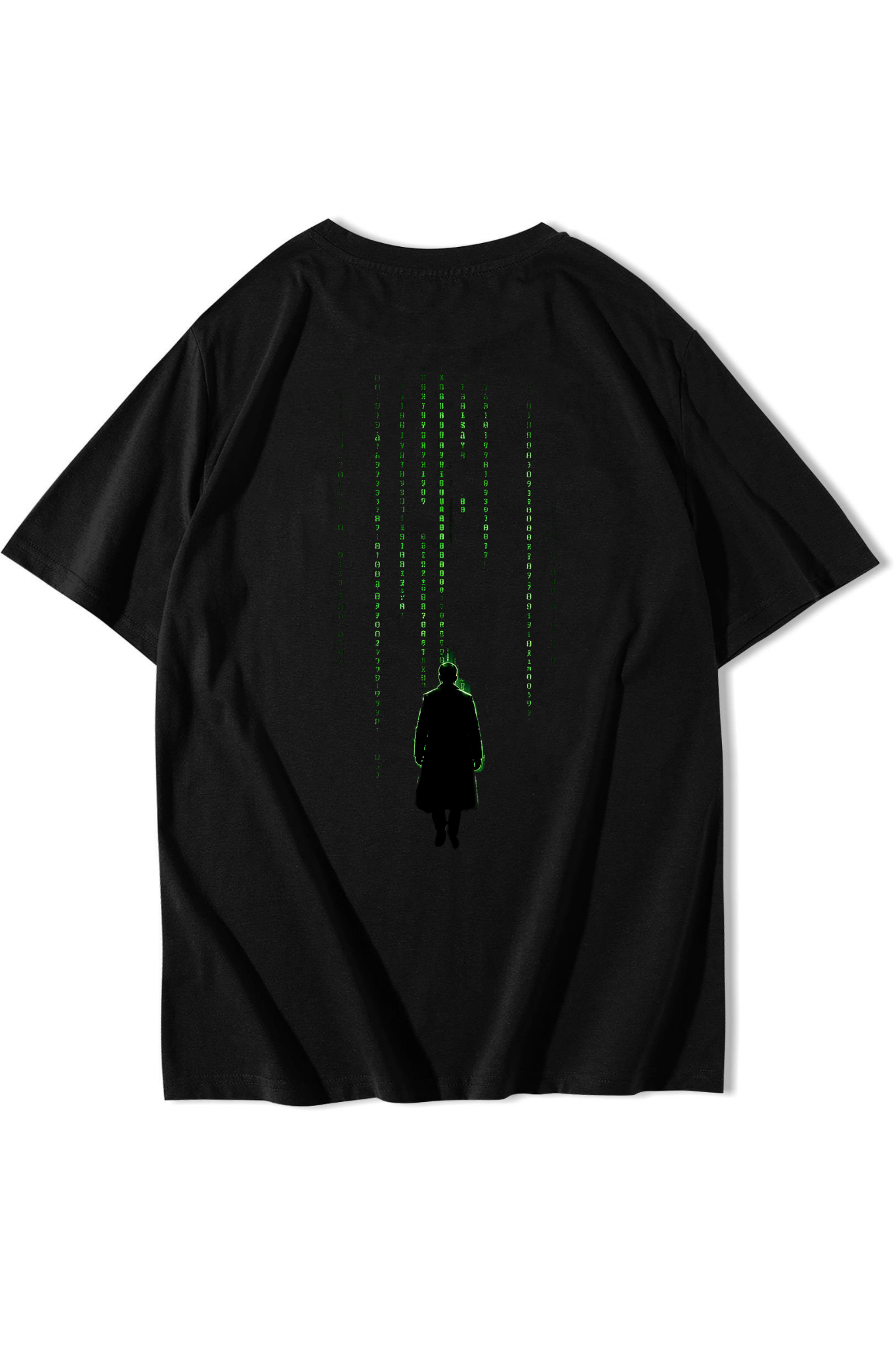 BRZ Collection Unisex Oversize The Matrix T-shirt Siyah