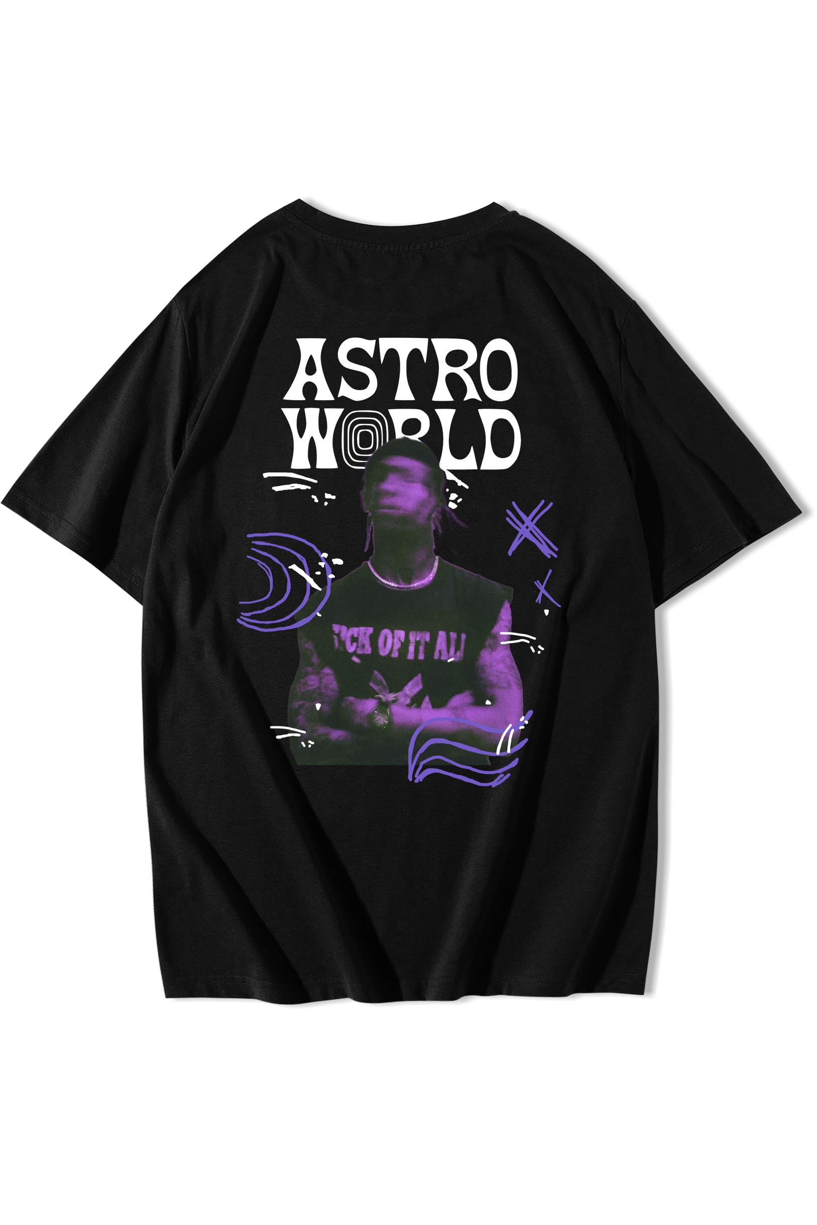 BRZ Collection Unisex Oversize Travis Scott Astroworld T-shirt