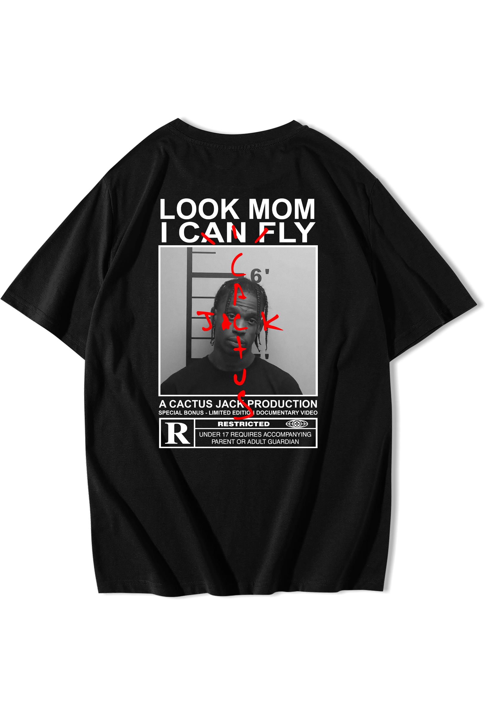 BRZ Collection Unisex Oversize Travis Scott Cactus Jack T-shirt