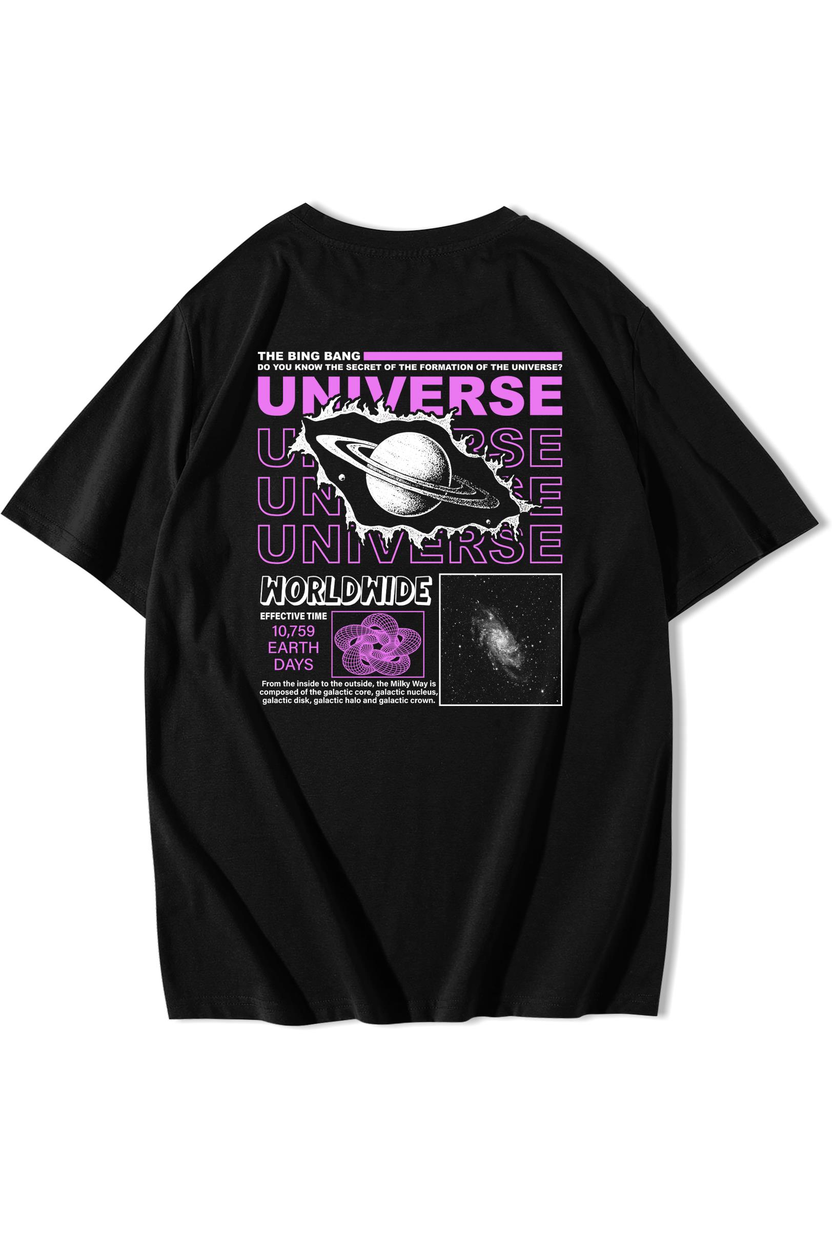 BRZ Collection Unisex Oversize Universe T-shirt