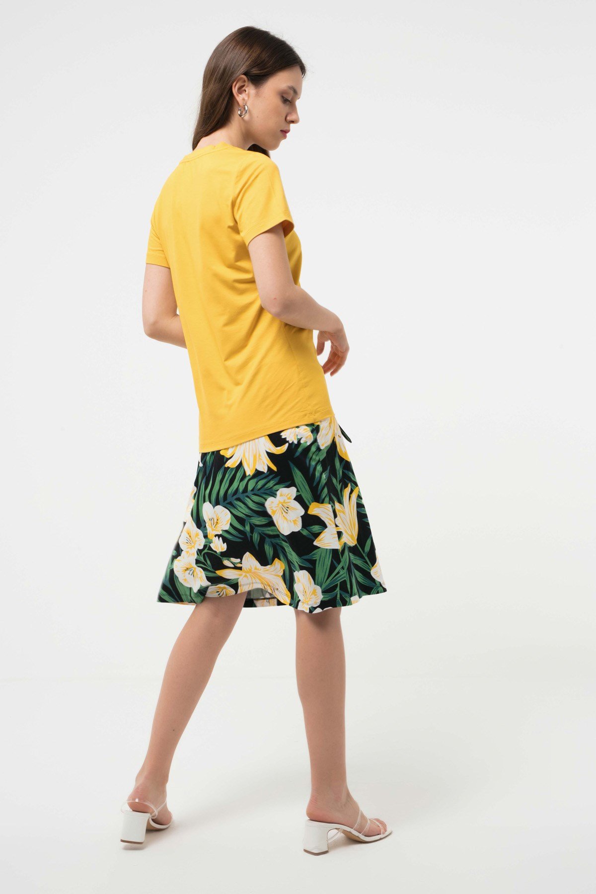 BRZ Collection Viskon V Yaka Kadın T-shirt