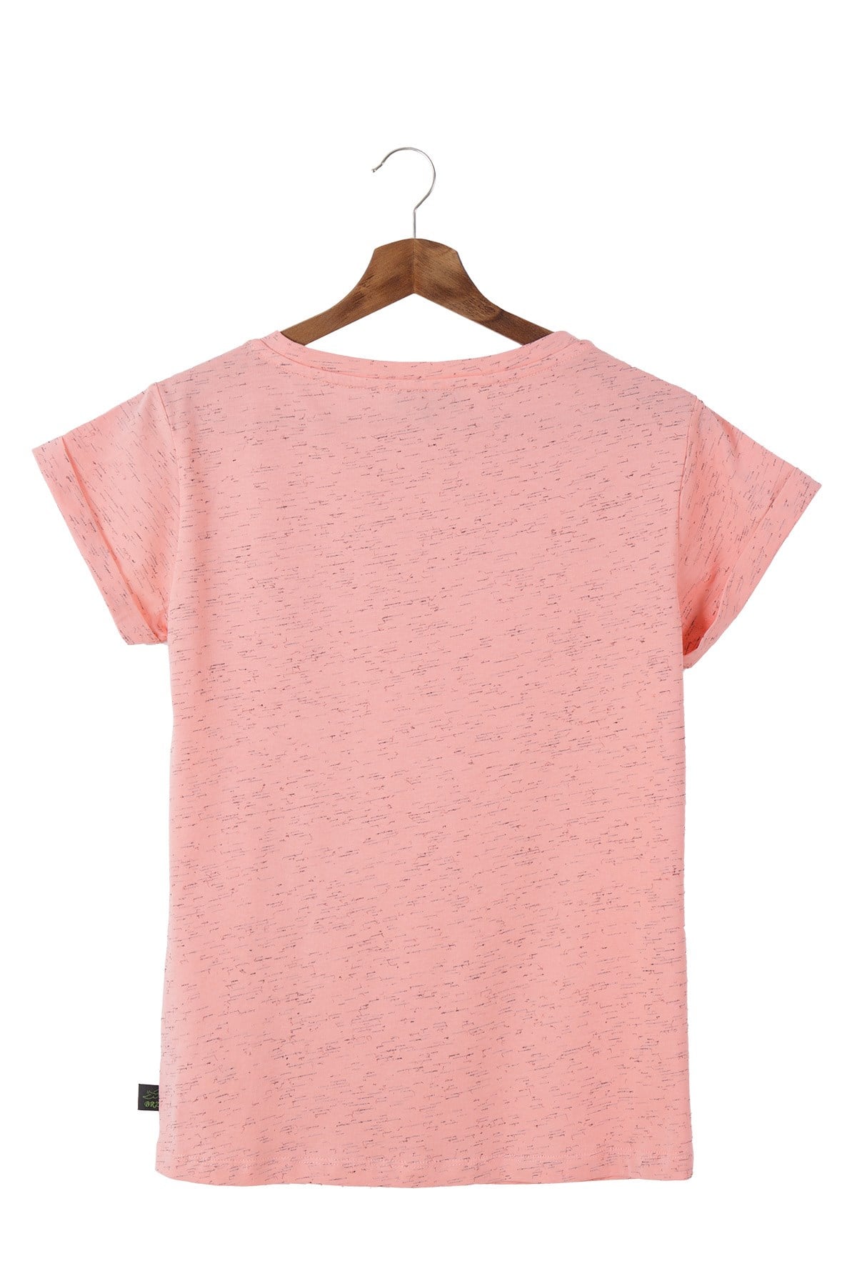 BRZ Collection Yavru Ağzı Siyah Kırçıllı Kadın Kısa Kollu T-shirt