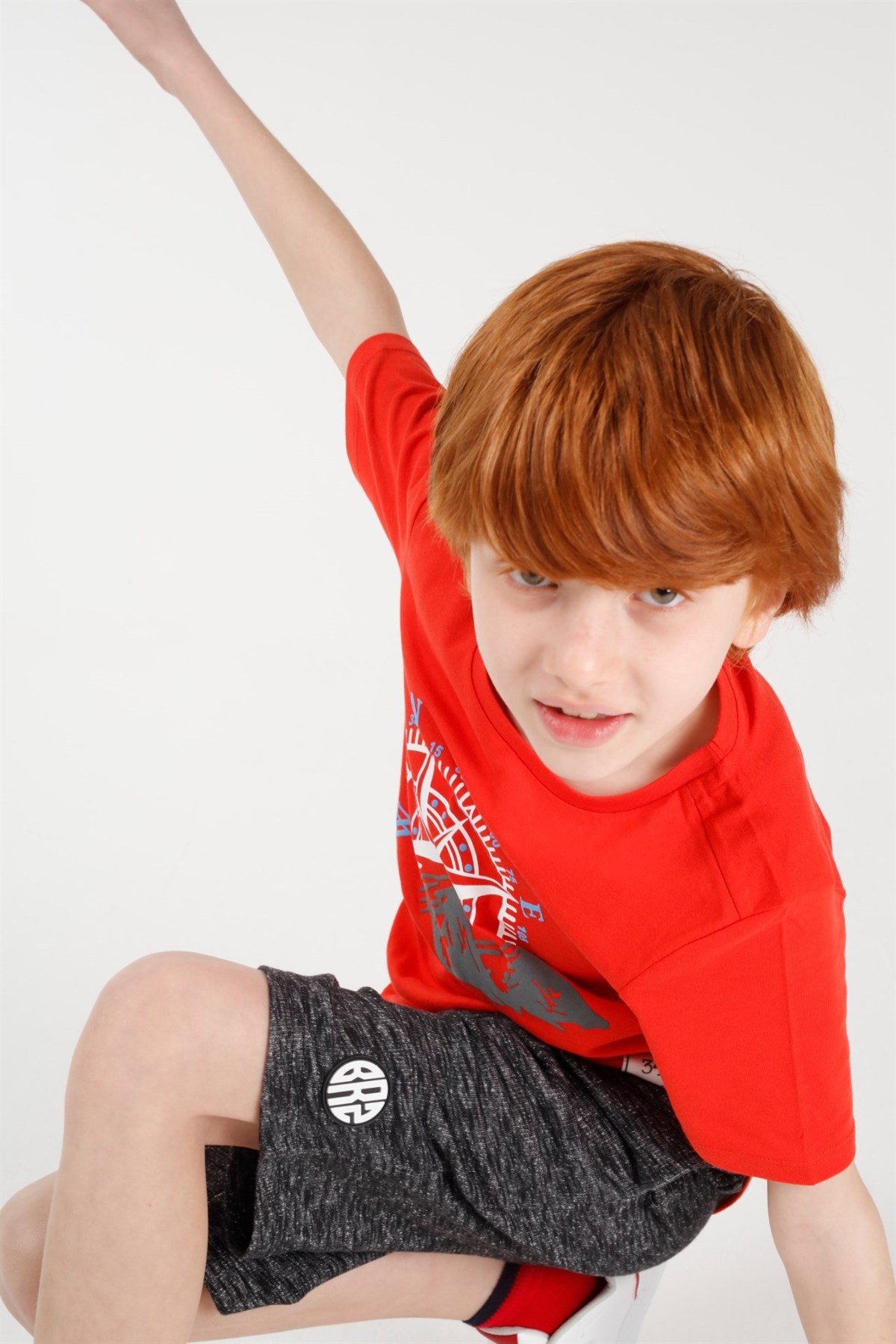 BRZ Kids Baskılı Erkek Çocuk Kısa Kollu T-shirt