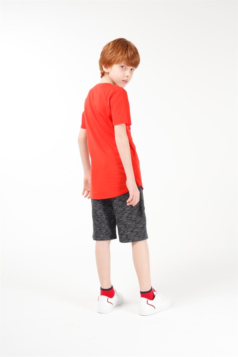 BRZ Kids Baskılı Erkek Çocuk Kısa Kollu T-shirt