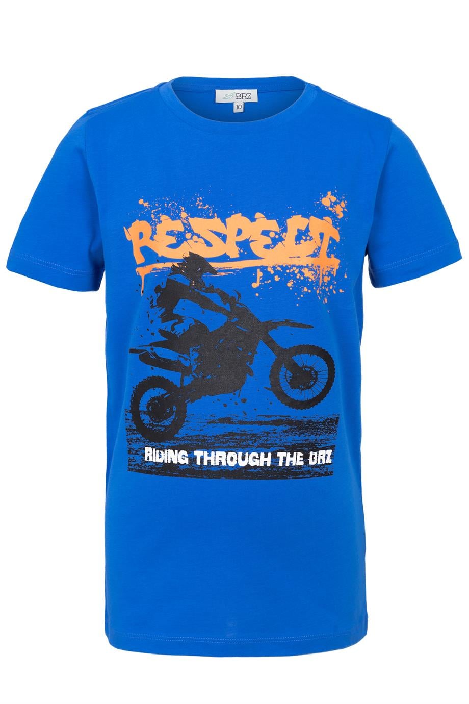 BRZ Kids Erkek Çocuk Baskılı Kısa Kollu T-shirt
