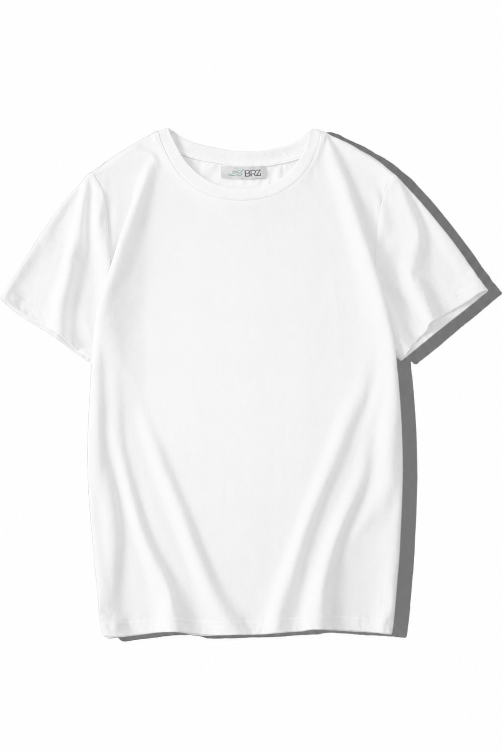BRZ Kids Unisex Çocuk Basic Beyaz T-shirt 