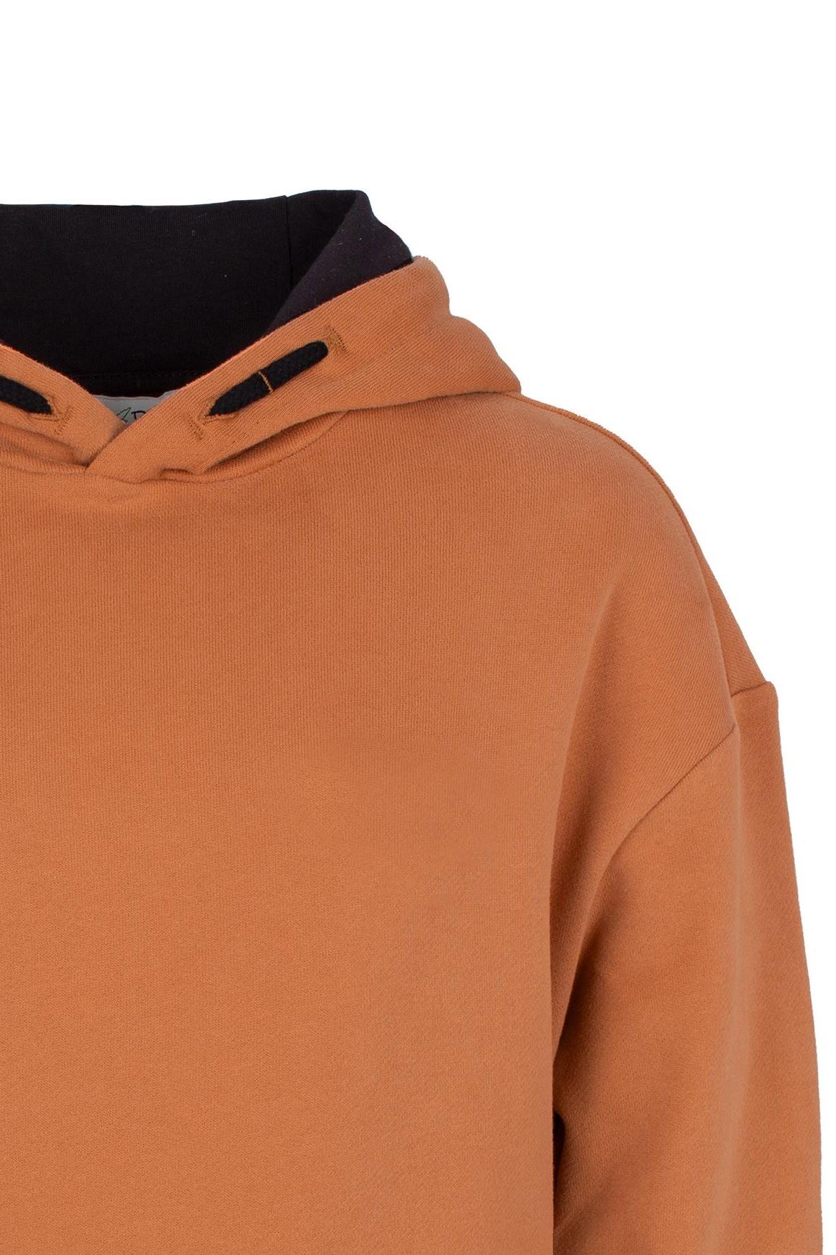 BRZ Kids Unisex Çocuk Basic Hoodie Kahverengi