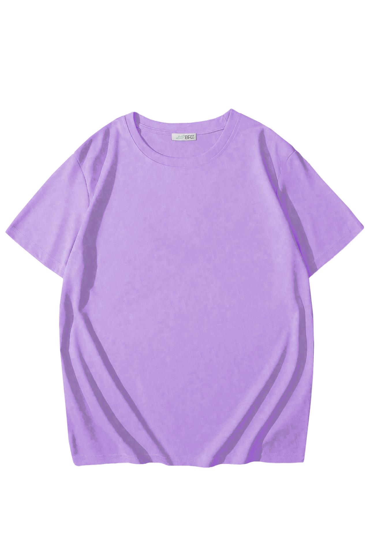 BRZ Kids Unisex Çocuk Basic T-shirt Lila