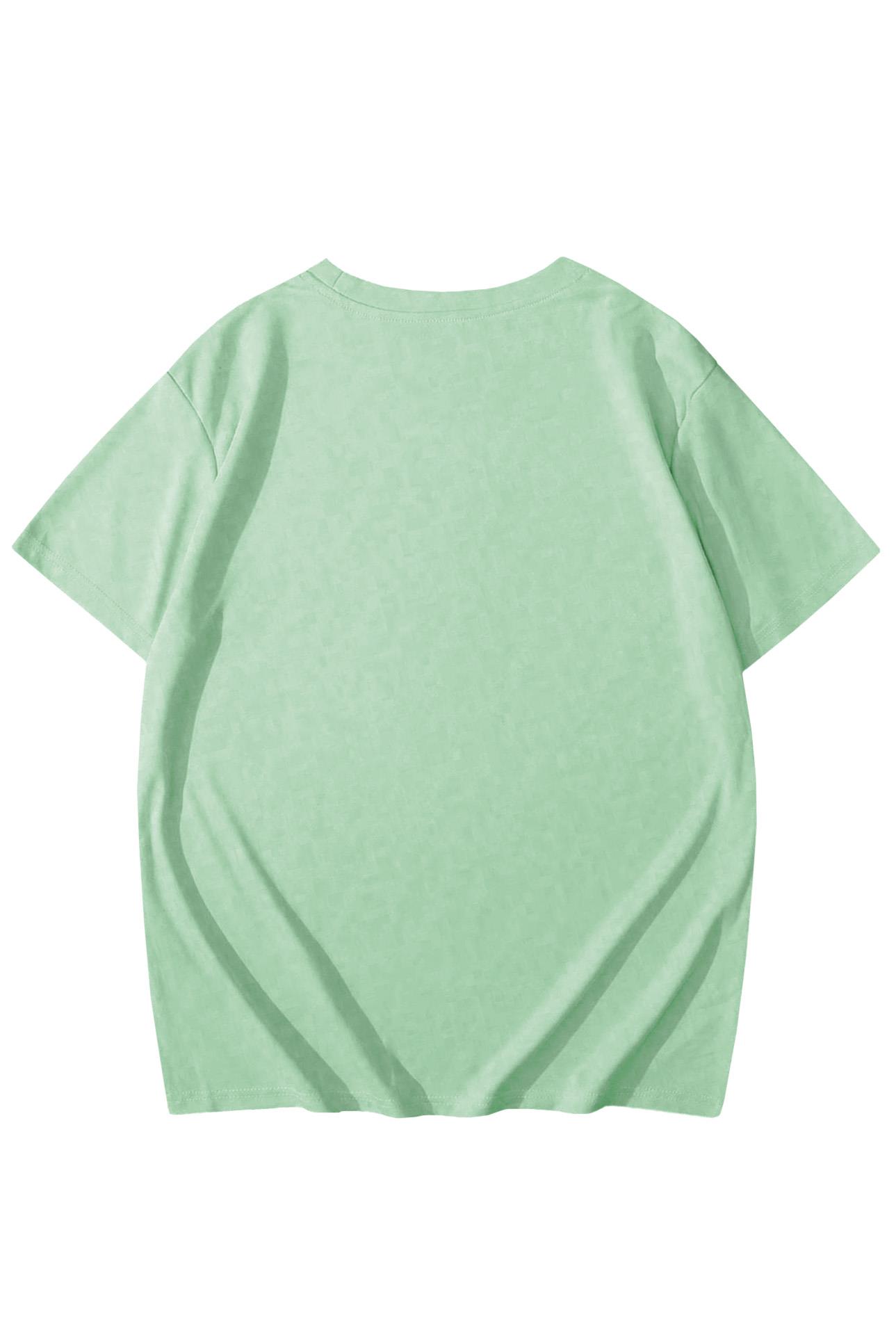 BRZ Kids Unisex Çocuk Basic T-shirt Mint