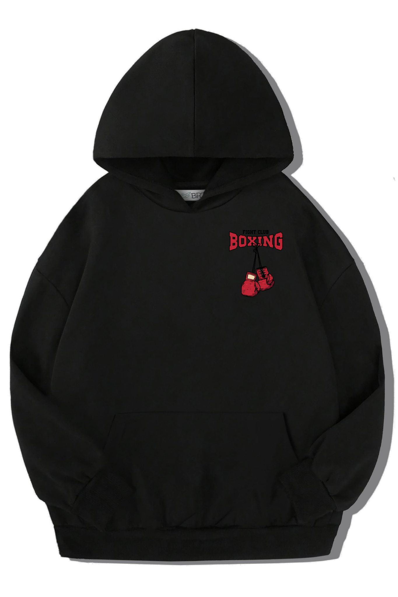 BRZ Kids Unisex Çocuk Boxing Hoodie Siyah
