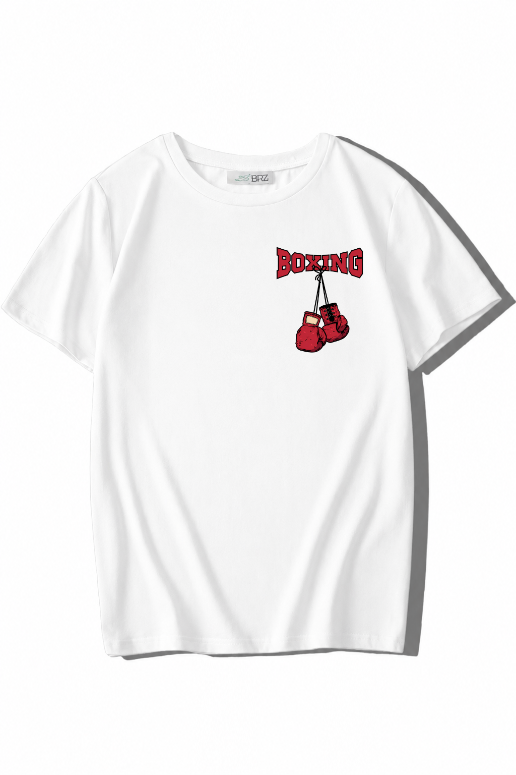 BRZ Kids Unisex Çocuk Boxing T-shirt Beyaz